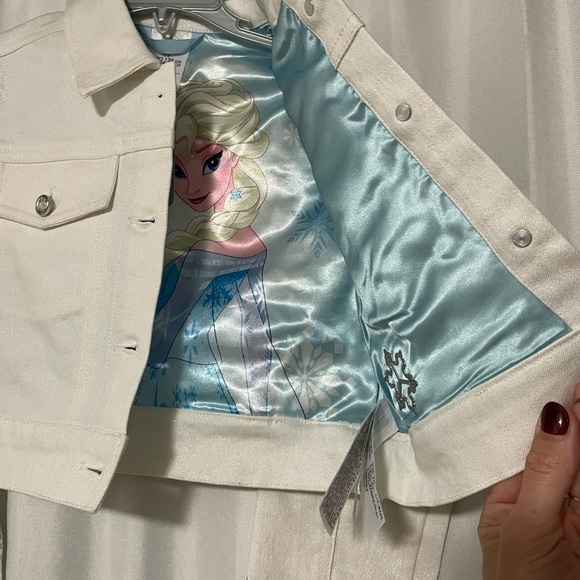 Girls Frozen denim jacket - Picture 5 of 6